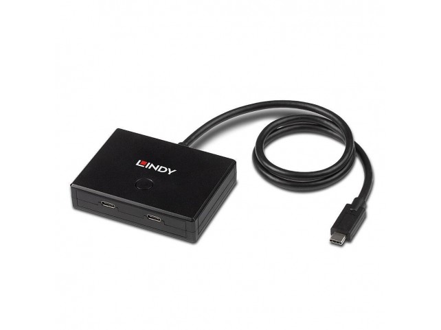 Lindy 2 Port USB 3.2 Gen 2 Type C  Bi-Directional Switch