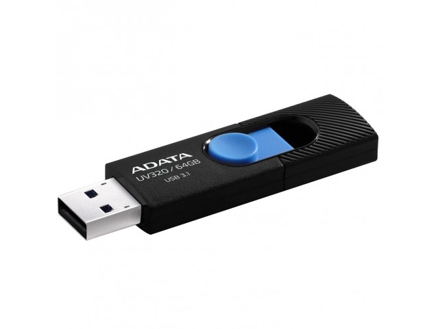 ADATA 64GB UV320 USB 3.1. Black/Blue  DashDrive - USB Flash Drives