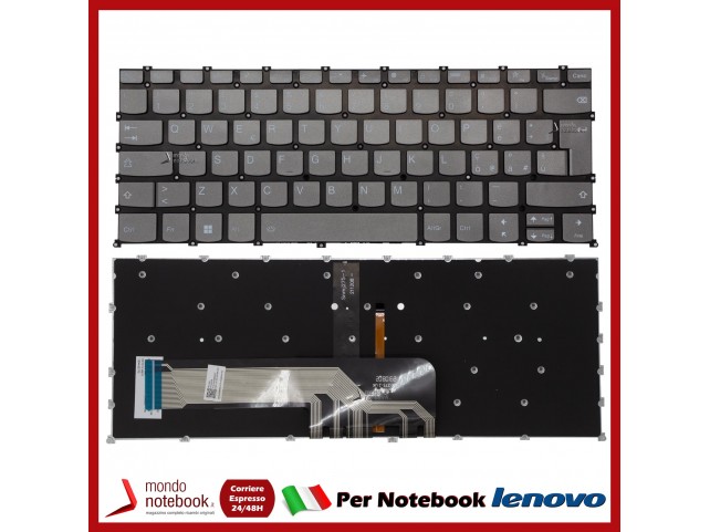 Tastiera Notebook Lenovo Ideapad 5-14IIL05 Yoga Slim 7-14IIL05 Retroill. Tastiera Notebook Lenovo Ideapad 5-14IIL05 Yoga Slim 7-14IIL05 Retroill.