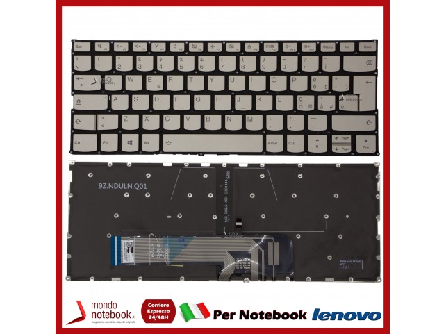 Tastiera Notebook Lenovo Yoga C640-13IML (Silver/Gold) Italiana Tastiera Notebook Lenovo Yoga C640-13IML (Silver/Gold) Italiana