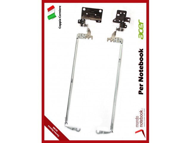 Cerniere Hinges ACER Extensa 2540 Aspire ES1-532G ES1-524 (COPPIA) Cerniere Hinges ACER Extensa 2540 Aspire ES1-532G ES1-524 (COPPIA)