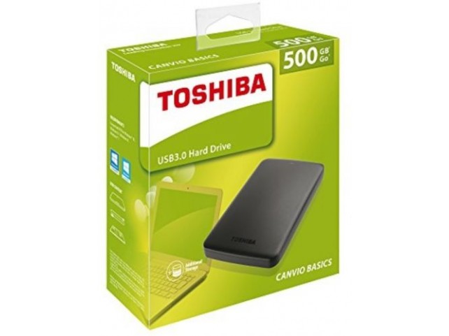 Hard Disk Esterno TOSHIBA USB 3.0 500GB 2,5 canvio basics Hard Disk Esterno TOSHIBA USB 3.0 500GB 2,5 canvio basics