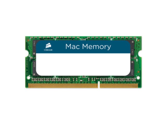RAM SO-DIMM NOTEBOOK DDR3 8GB PC3-10600 1333MHz CL9 CORSAIR - APPLE QUALIFIED RAM SO-DIMM NOTEBOOK DDR3 8GB PC3-10600 1333MHz CL9 CORSAIR - APPLE QUALIFIED