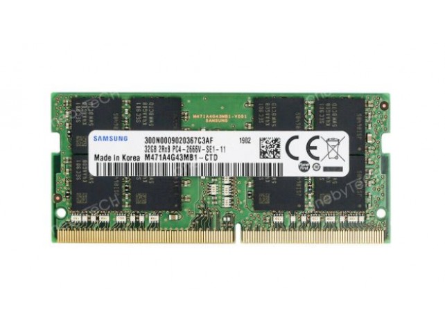 RAM SO-DIMM NOTEBOOK DDR4 32GB PC4-2666V MHz PC4-21300 SAMSUNG RAM SO-DIMM NOTEBOOK DDR4 32GB PC4-2666V MHz PC4-21300 SAMSUNG
