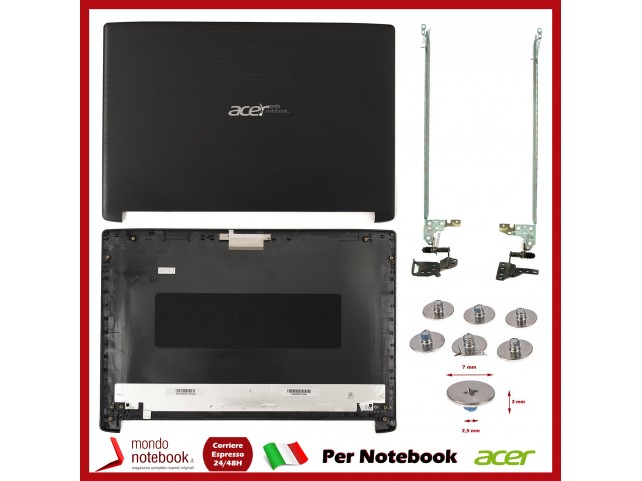 KIT Cover LCD + Cerniere + Viti ACER Aspire A515-41G A515-51 A515-51G A315-33 A315-41 A315-53 KIT Cover LCD + Cerniere + Viti ACER Aspire A515-41G A515-51 A515-51G A315-33 A315-41 A315-53