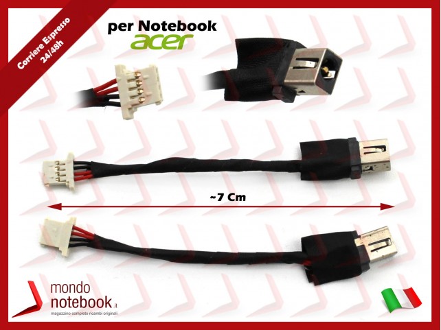 Connettore di Alimentazione DC Power Jack ACER Swift SF113-31 50.GNKN5.008 Connettore di Alimentazione DC Power Jack ACER Swift SF113-31 50.GNKN5.008