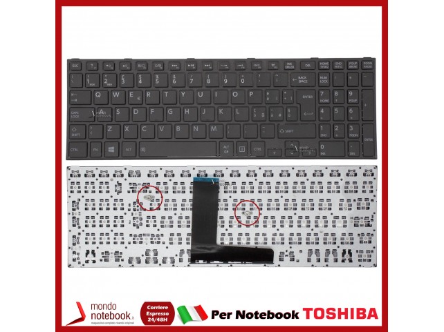 Tastiera Notebook TOSHIBA Satellite C50T-A C50-B C50D-B C55-B C55T-B R50-B (NERA) Tastiera Notebook TOSHIBA Satellite C50T-A C50-B C50D-B C55-B C55T-B R50-B (NERA)