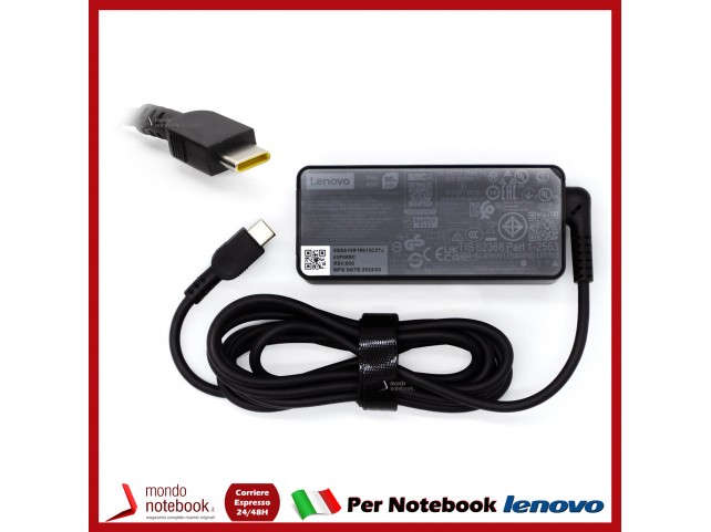 Alimentatore Originale Lenovo 300e Chromebook Yoga C630-13Q50 45W Max USB-C Alimentatore Originale Lenovo 300e Chromebook Yoga C630-13Q50 45W Max USB-C