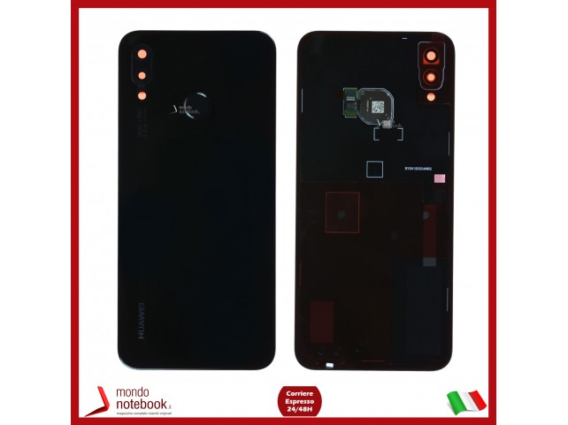 SCOCCA POSTERIORE ORIGINALE HUAWEI P20 LITE BACK COVER VETRO COPRI BATTERIA NERO SCOCCA POSTERIORE ORIGINALE HUAWEI P20 LITE BACK COVER VETRO COPRI BATTERIA NERO