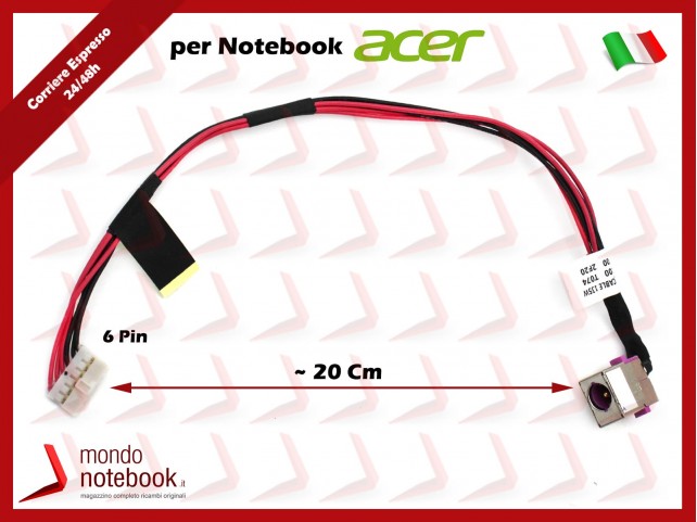 Connettore di Alimentazione DC Power Jack ACER Predator G3-572 Aspire AN515-41 AN515-51 Connettore di Alimentazione DC Power Jack ACER Predator G3-572 Aspire AN515-41 AN515-51