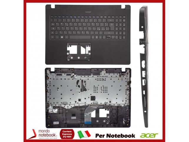Tastiera con Top Case ACER TravelMate P215-52 TMP215-52 P50-52 Italiana Retroill. Vers Slot Sim Tastiera con Top Case ACER TravelMate P215-52 TMP215-52 P50-52 Italiana Retroill. Vers Slot Sim