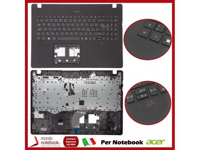 Tastiera con Top Case ACER TravelMate P215-52 TMP215-52 P50-52 Italiana Retroill. Vers Slot Sim DANN Tastiera con Top Case ACER TravelMate P215-52 TMP215-52 P50-52 Italiana Retroill. Vers Slot Sim DANN